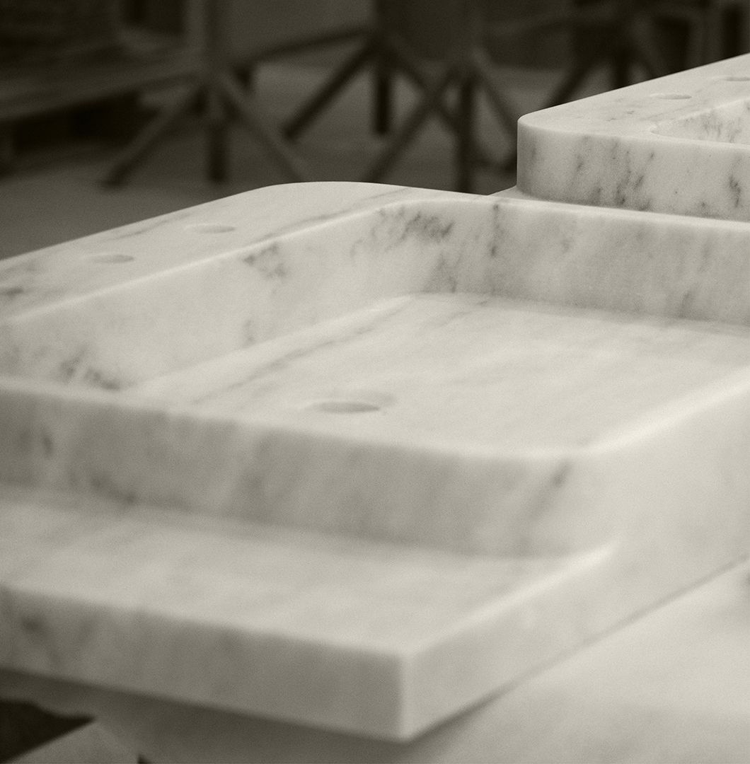 Двойная мраморная подвесная раковина с ящиками Maami Home Guimo ARCH-00146806 - Вид №1