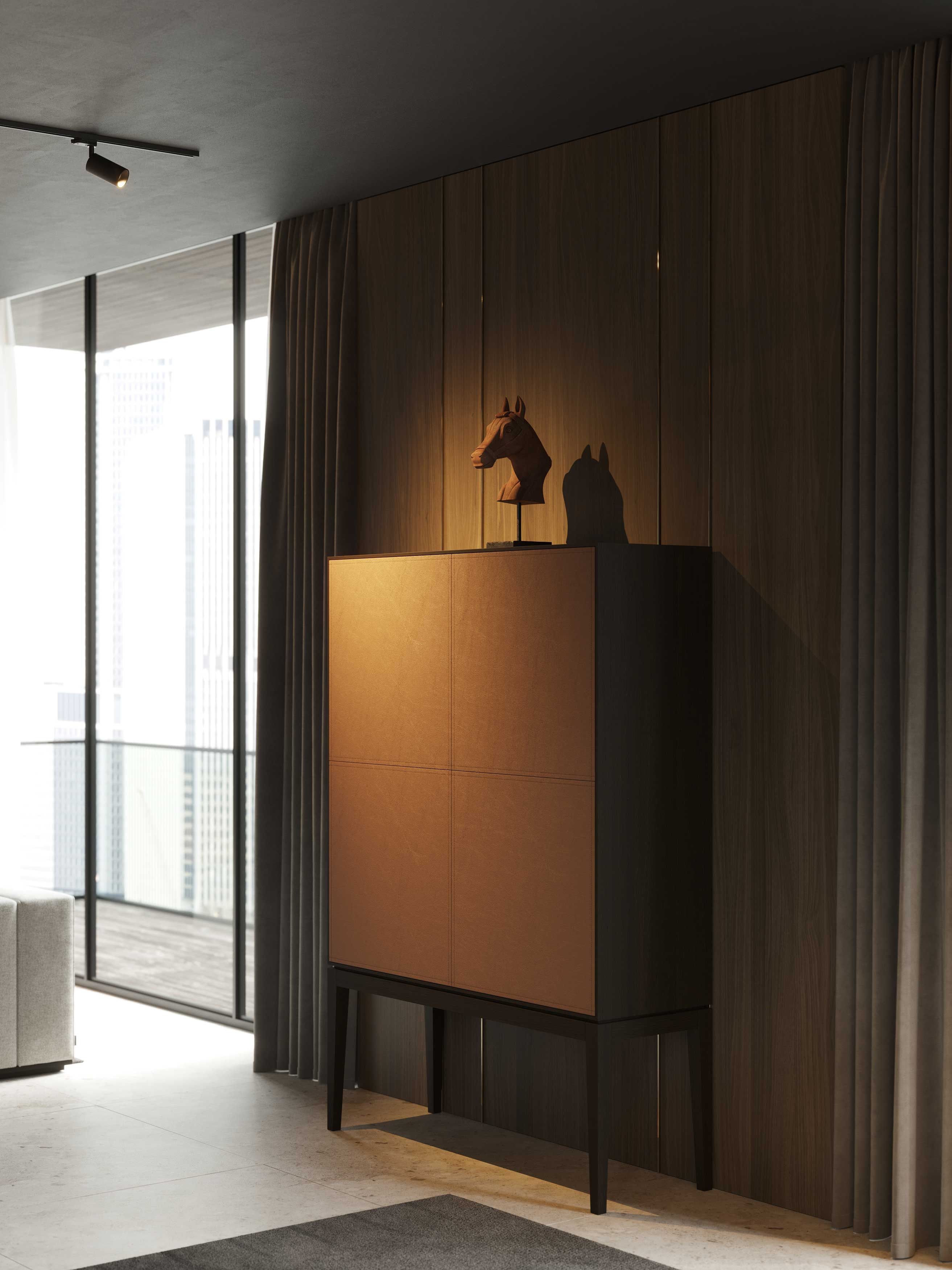 Сервант из шпона и микрофибры Stylish Club ARCH-00123053 - Вид №7