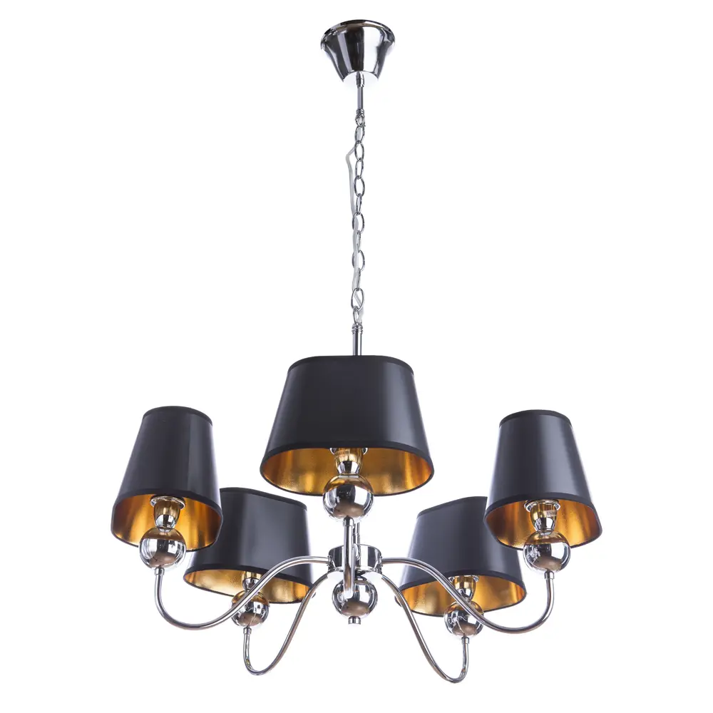 Люстра Turandot 5xE14x40 Вт, металл/пластик, цвет хром/мультиколор Arte Lamp STLM-2193531 - Вид №2