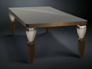VGnewtrend Прямоугольный стол для гостиной из дуба Drummond 7511615.72