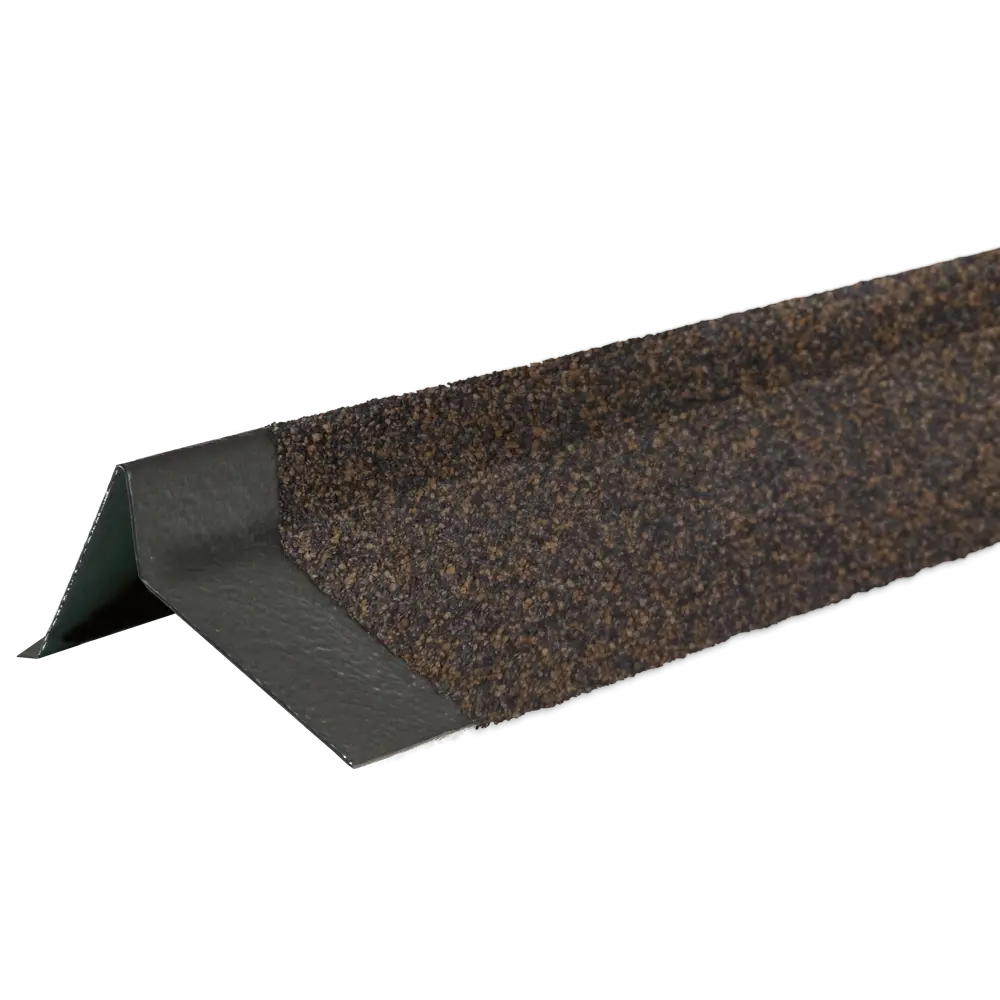 Планка торцевая правая с гранулятом 1.25 м цвет светло-коричневый ТЕХНОНИКОЛЬ STLM-2176184