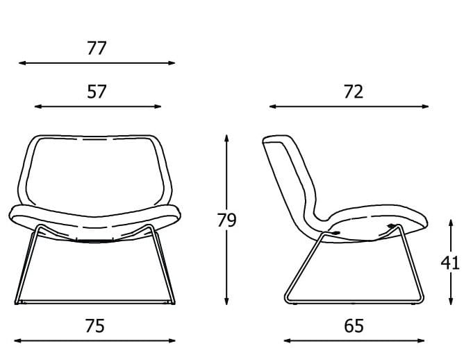 Ткань сани стул Diemme Eon Lounge ARCH-00118869 - Вид №7