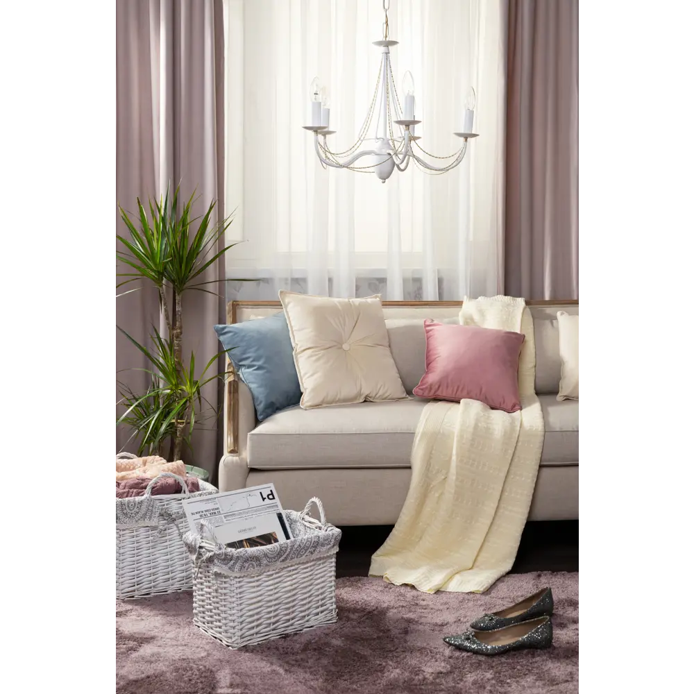 Тюль на ленте «Abby Cream», 300х280 см, однотон 82124351 STLM-2192269 INSPIRE  - Вид №7