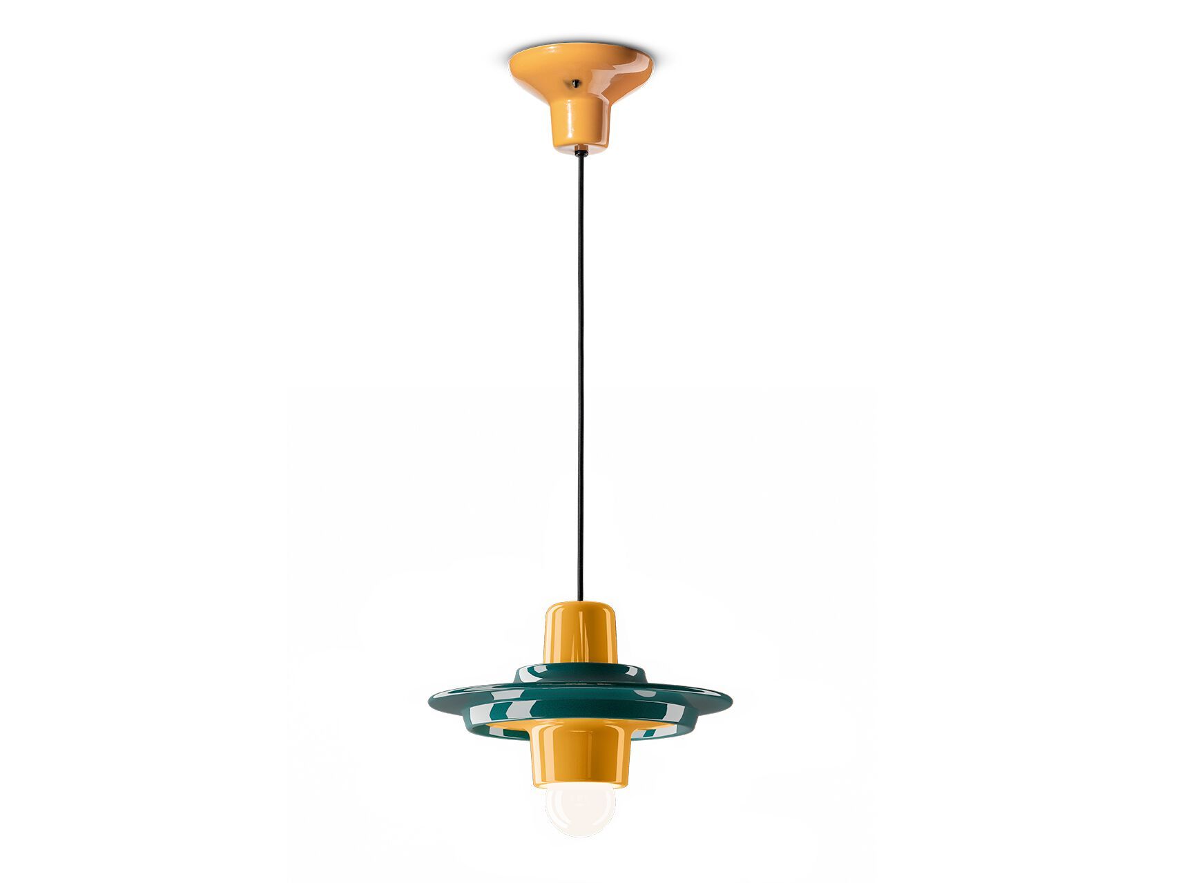 Керамический светодиодный подвесной светильник FERROLUCE вуаля ARCH-00103348 - Вид №2