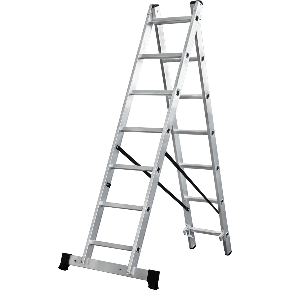 Лестница раскладная 2-секционная DILWIS до 3.18 м 7 ступеней STLM-2080092