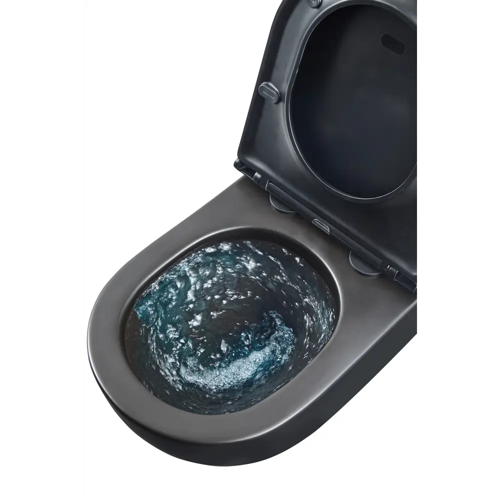 Culto Andi Pro — подвесной унитаз безободковый черный с микролифтом 89407942 STLM-1577080 - Вид №4