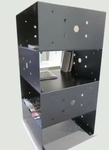 QUARTIERI LUIGI Модульный открытый книжный шкаф из листового металла