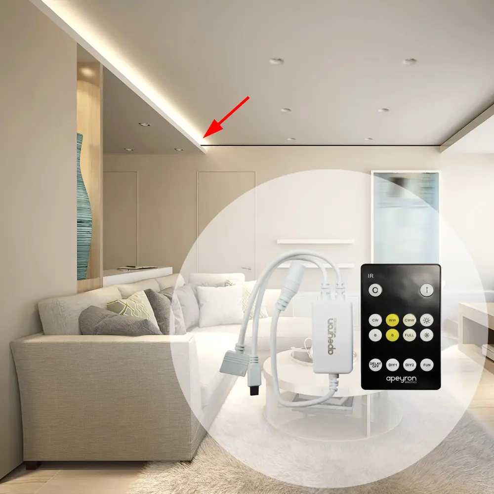 Контроллер APEYRON для светодиодных лент 12/24В с радиоуправлением 88110353 STLM-0076831 - Вид №5