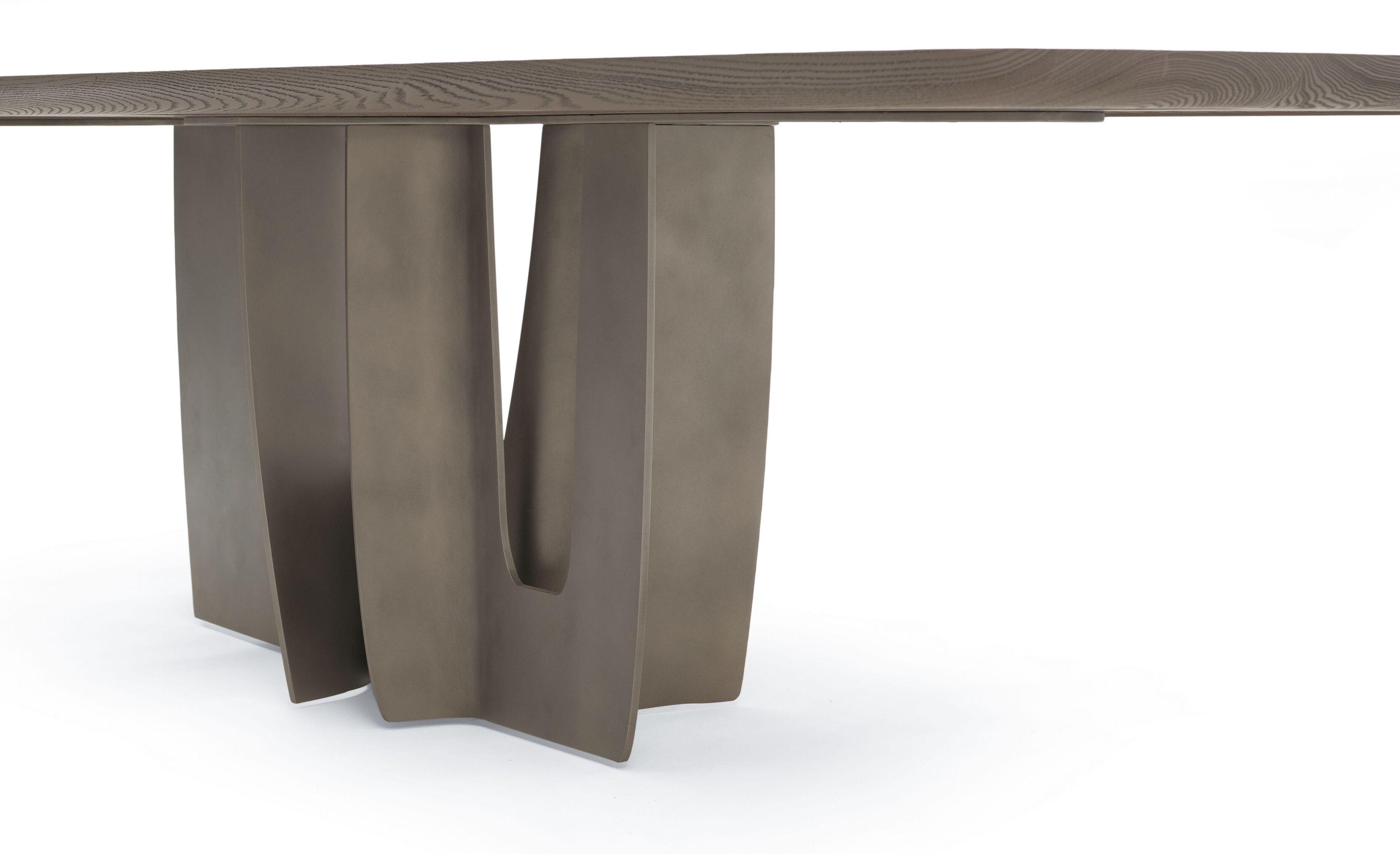 Прямоугольный стол из дерева и стекла Enne Vision ARCH-00071022 - Вид №4