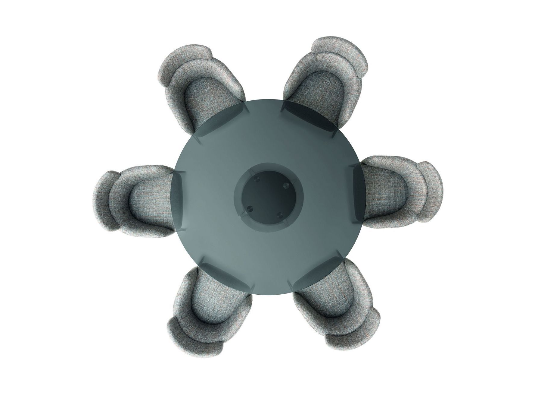 Мягкий тканевый стул с подлокотниками Ditre Italia ARCH-00149324 - Вид №6