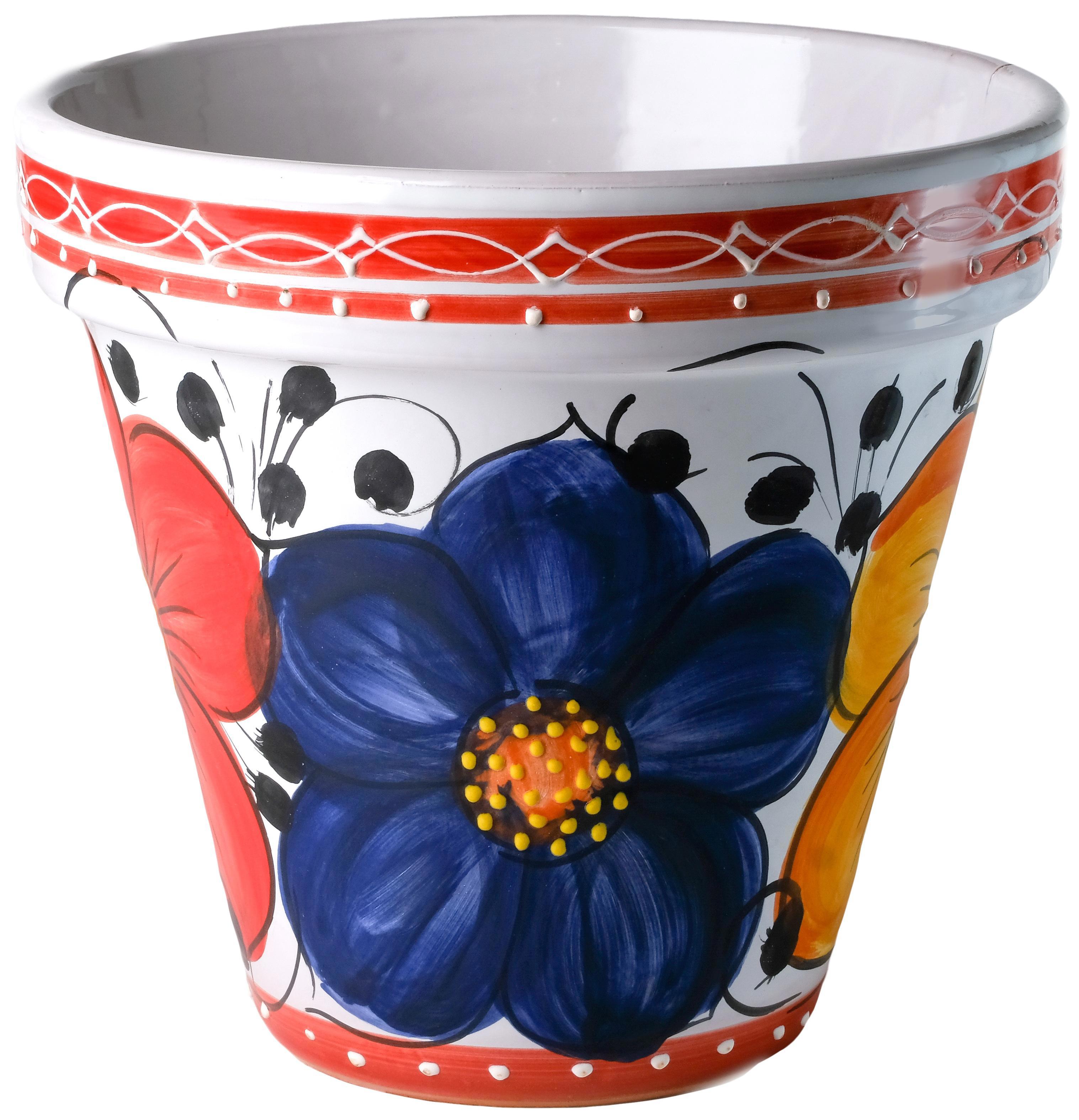 90410993 Горшок цветочный 301531 26.3 см 7 л керамика разноцветный КЛАССИКА Maceta de maquina STLM-0219641 ИСПАНСКАЯ КЕРАМИКА