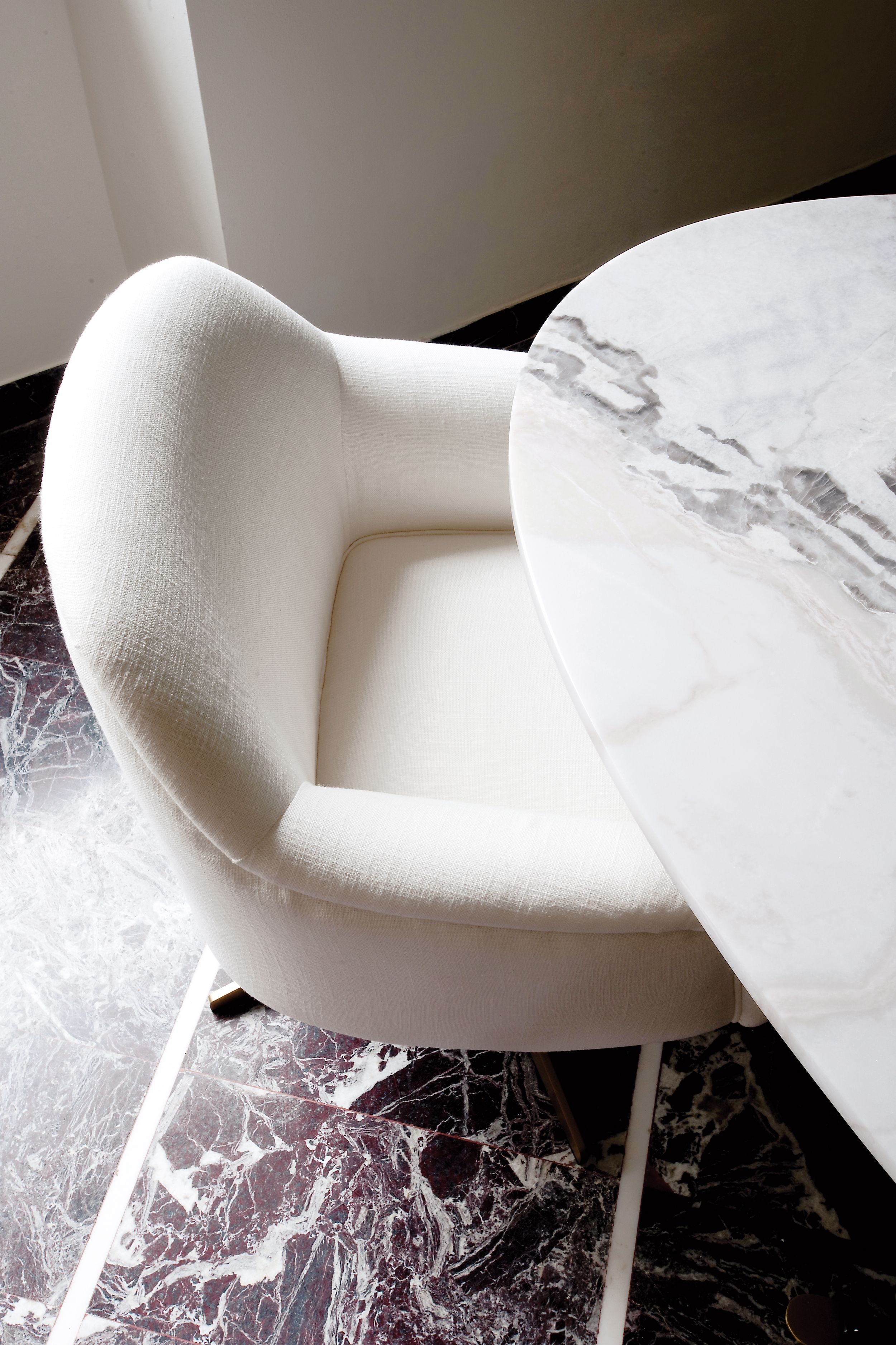 Ткань спиц поворотный стул с подлокотниками DOM EDIZIONI NINETTE ARCH-00116903 - Вид №3