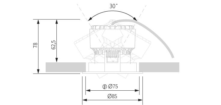 Регулируемый светодиодный прожектор Essenzialed MOOD ROUND ARCH-00103383 - Вид №2
