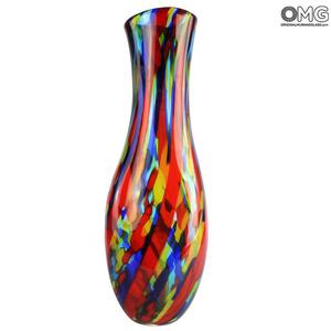 4394 ORIGINALMURANOGLASS Ваза Ксанаду- Стиль Афро - муранское стекло OMG 25 см