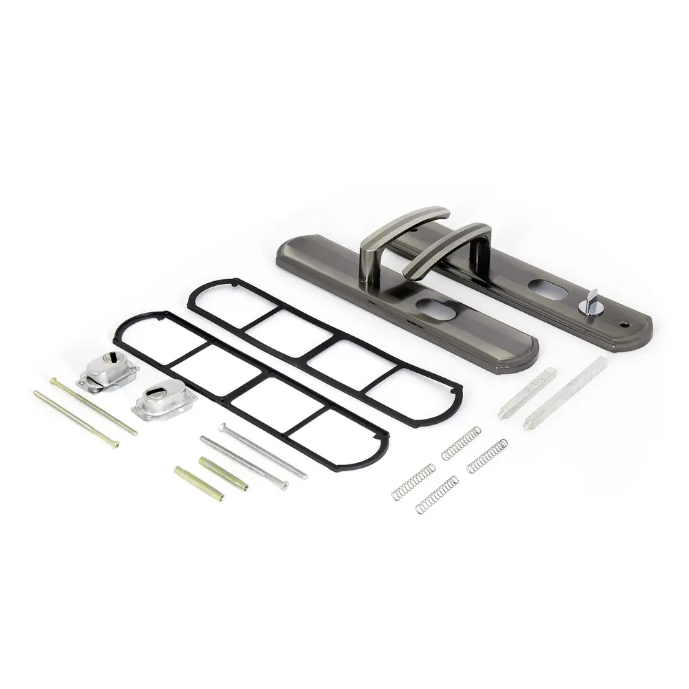 Ручка дверная входная на планке 50 правая, цвет серебристый PALLADIUM STLM-2161920 - Вид №1