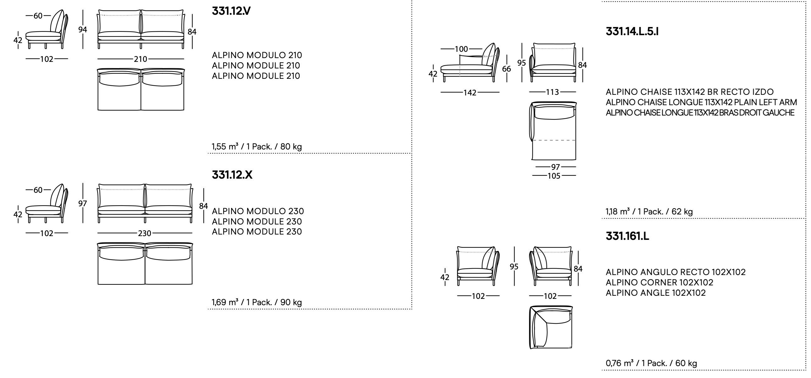 Диван с полуостровом SANCAL Альпийский ARCH-00149296 - Вид №4