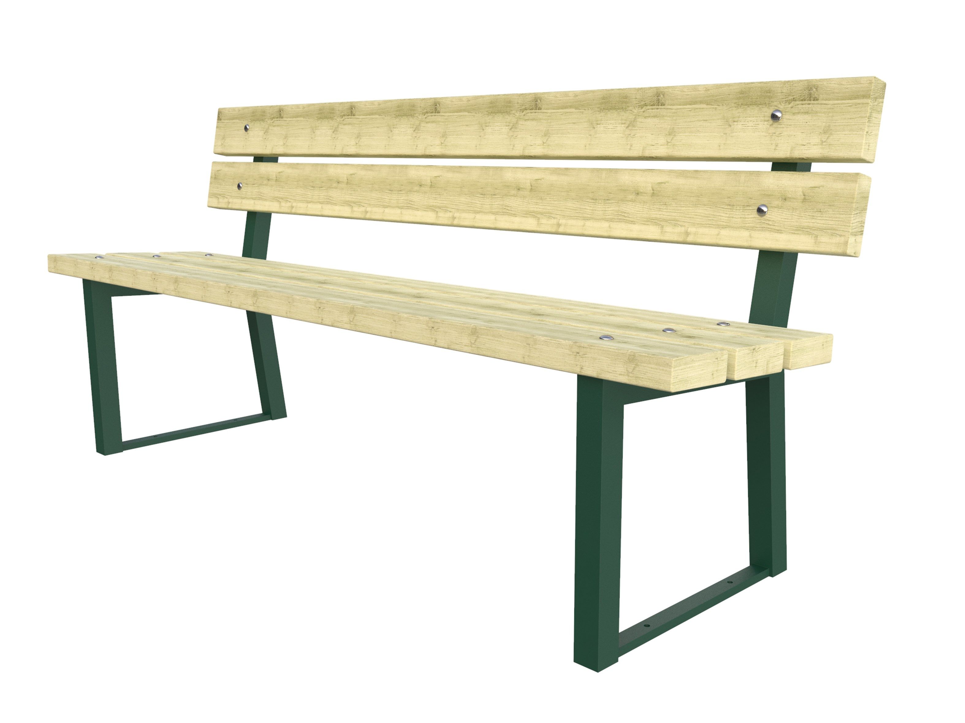 Деревянная скамья со спинкой Lazzari Mediterraneo ARCH-00082617 - Вид №2