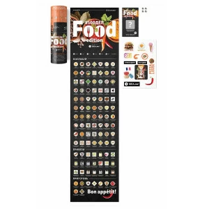 Скретч-постер черный "100ДЕЛ" Food Edition 1DEA.ME ДИЗАЙНЕРСКИЕ 00-3880616 Черный