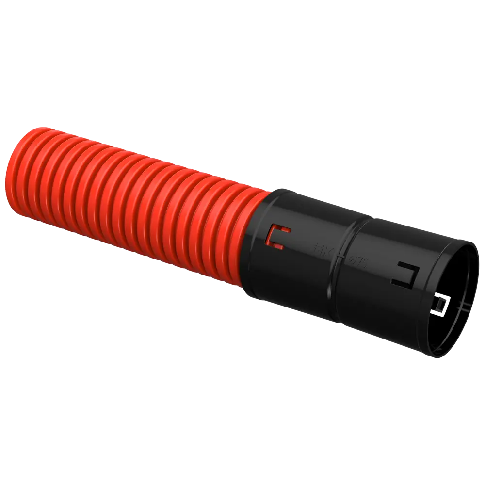 Труба гофрированная IEK ПНД двустенная ø75 мм 50 м STLM-2060787