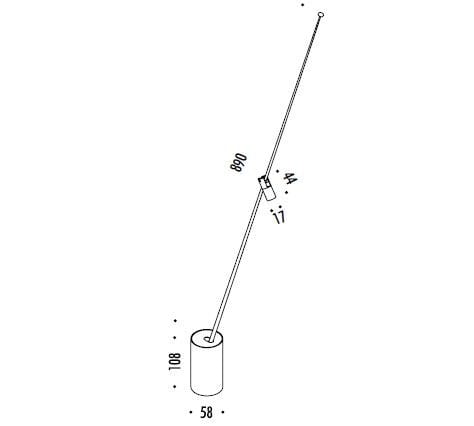 Регулируемая металлическая светодиодная настольная лампа DAVIDE GROPPI FM ARCH-00119411 - Вид №5