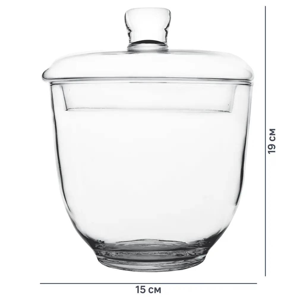 Ваза Santreyd «Мэри» — стеклянная с крышкой для декора и хранения 82554490 STLM-0029732 - Вид №3