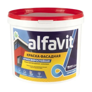 91262716 Краска Фасадная Alfavit Альфа 42749 6.5 Кг STLM-0526828