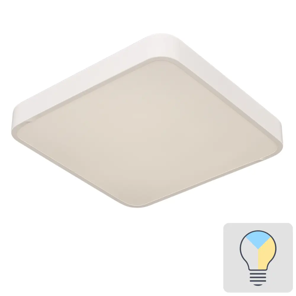 Светильник потолочный светодиодный Square 18 м² регулируемый цвет белый Arte Lamp STLM-2168550