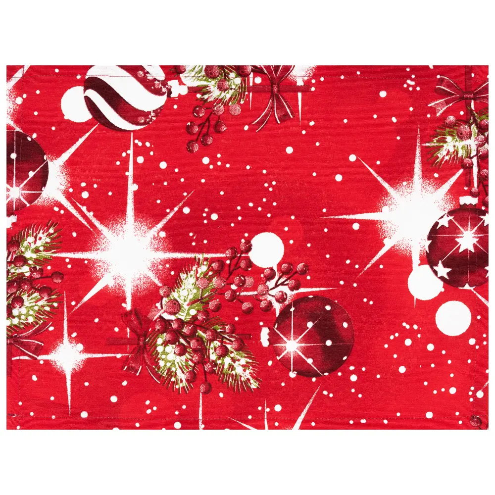Салфетка сервировочная "Джингл белл" 40x30 см цвет красная Altali STLM-2102423