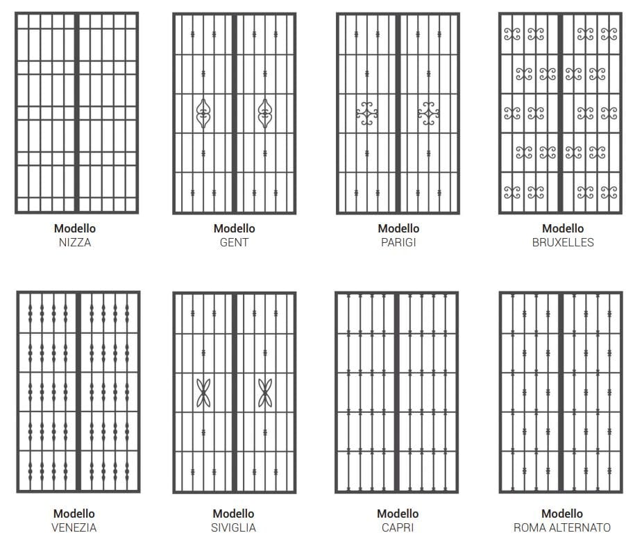 Железные перила безопасности Centro Inferriate Inferriate a battente ARCH-00067231 - Вид №4