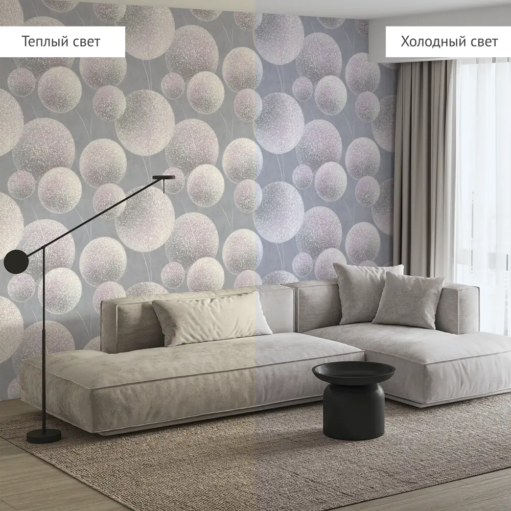 Обои флизелиновые Wall Decor Элис фиолетовые 1.06 м 75240-65 STLM-2011024 - Вид №5