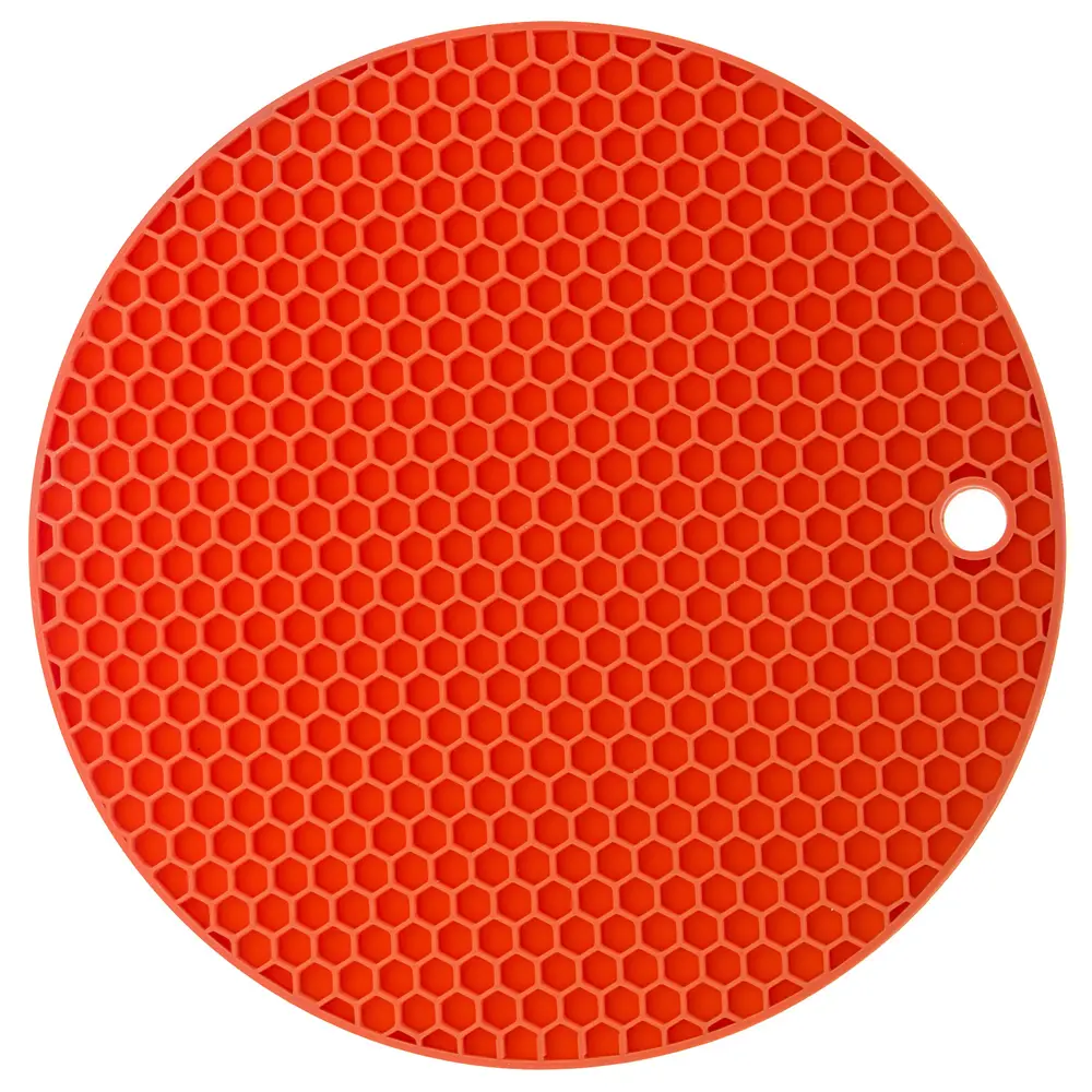 Прихватка/подставка под горячее 18x18x0.75 см силикон цвет коралл Santreyd STLM-2027435 - Вид №1