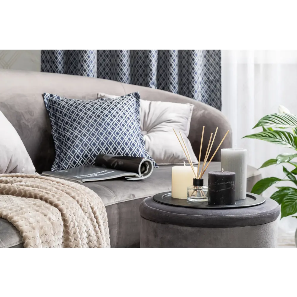 Подушка Бархат 43х43 см серая LINEN WAY STLM-2087001 - Вид №6