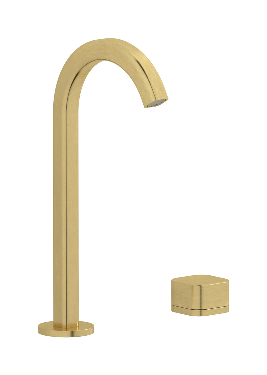 Смеситель для раковины на 2 отверстия WE ARE IB eo394on_1 Natural Brass Elio