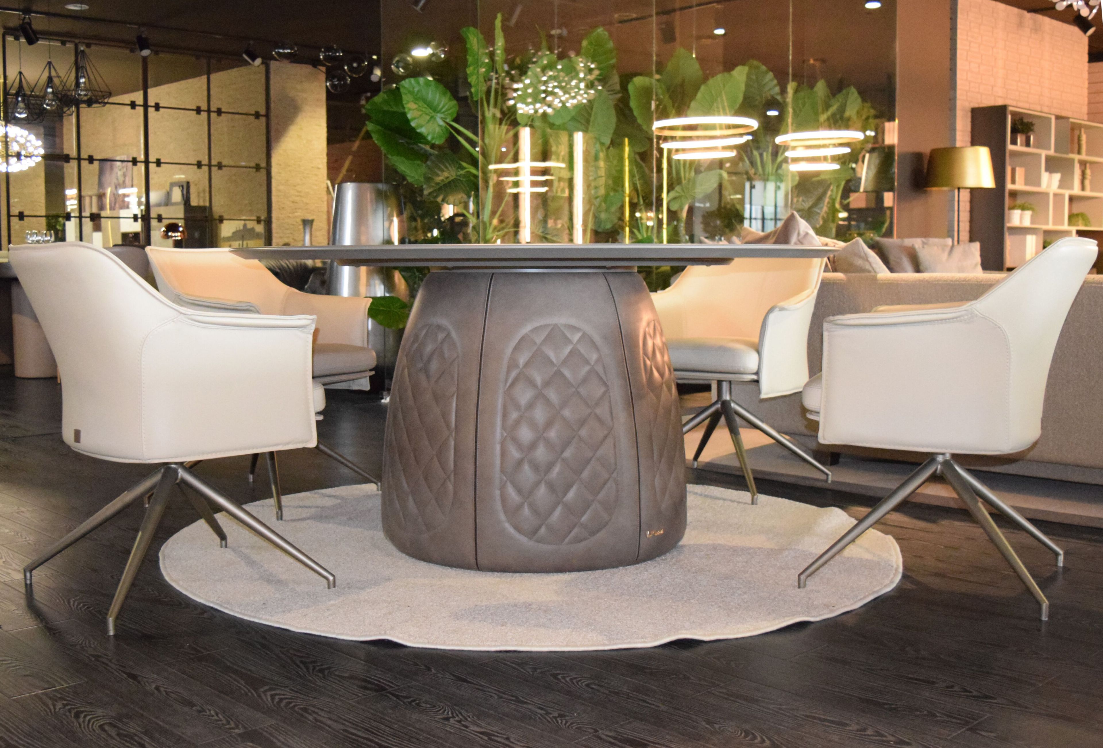 Круглый стол из МДФ с керамической вставкой ABLE POSITANO ARCH-00064596 - Вид №5