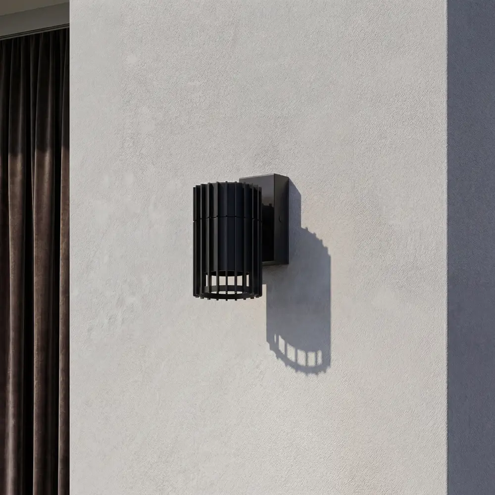 Светильник уличный настенный Kreaforta Bacoor 25 Вт IP44 GU10 цвет черный STLM-2059977 - Вид №1