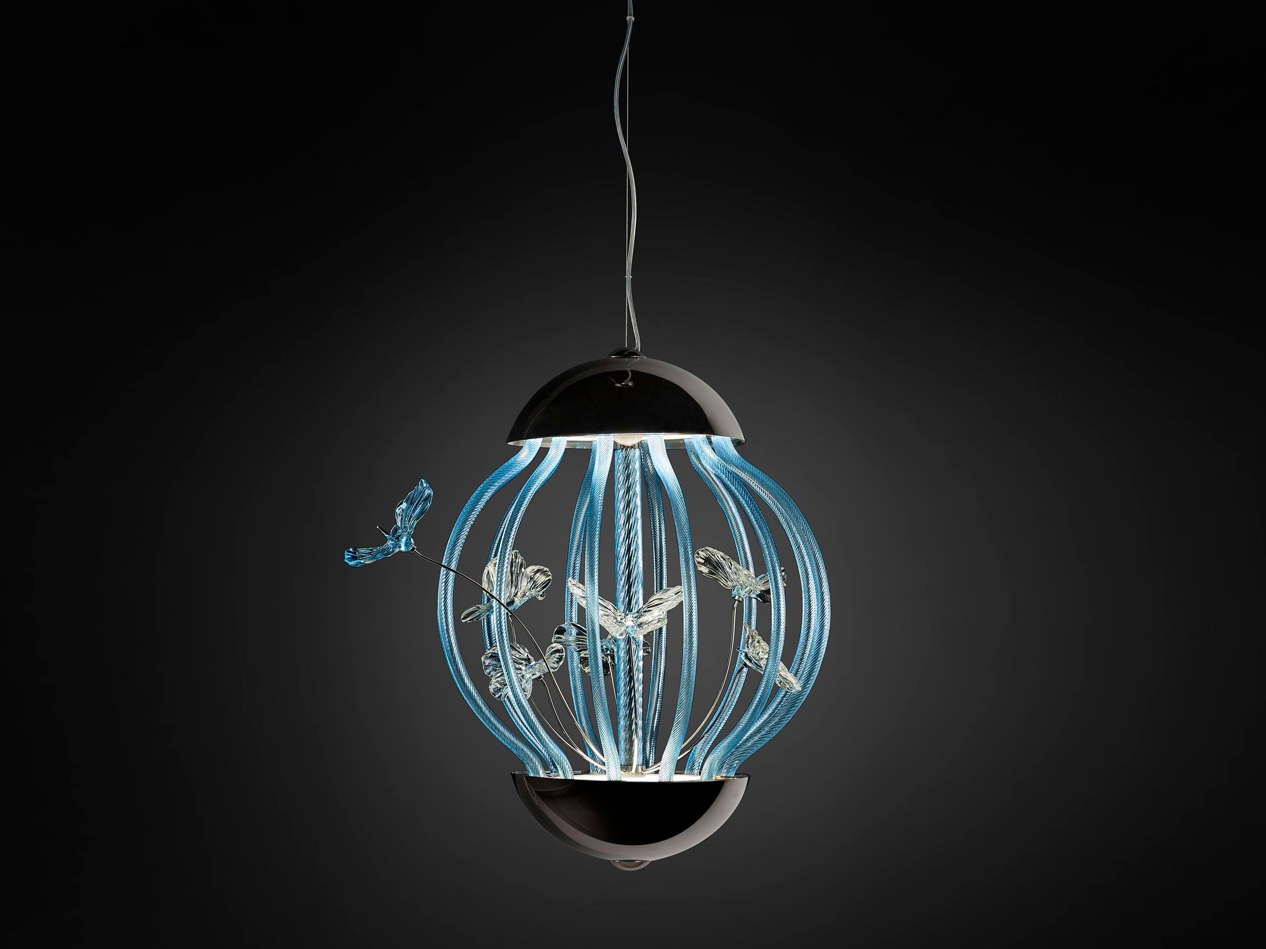 Стеклянный светодиодный подвесной светильник MULTIFORME Клетка ARCH-00010551