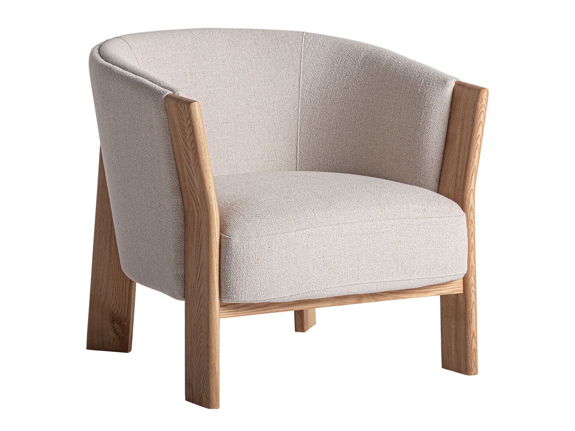 Тканевое кресло с подлокотниками Vical Home Нара ARCH-00071573