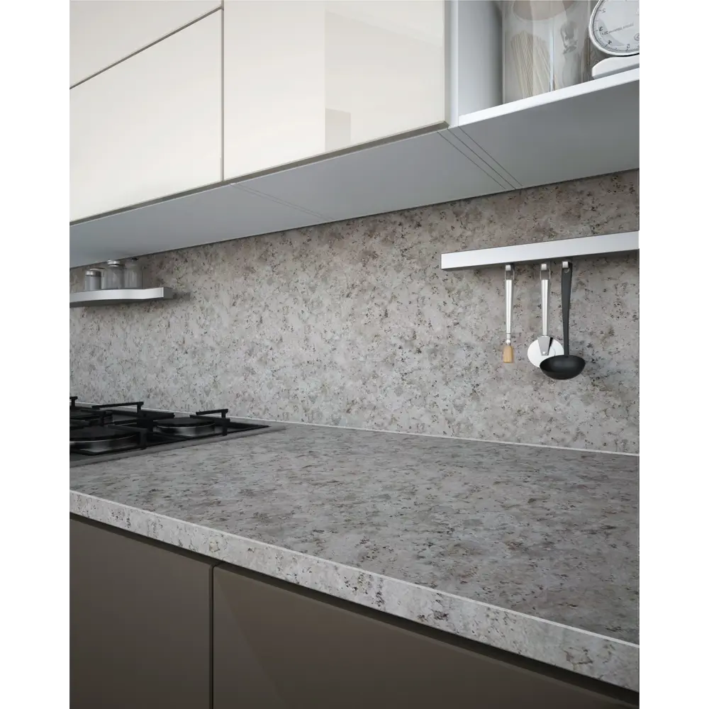 Столешница Аренария 300x60x3.8 см ЛДСП цвет серый Santreyd STLM-2205800 - Вид №5