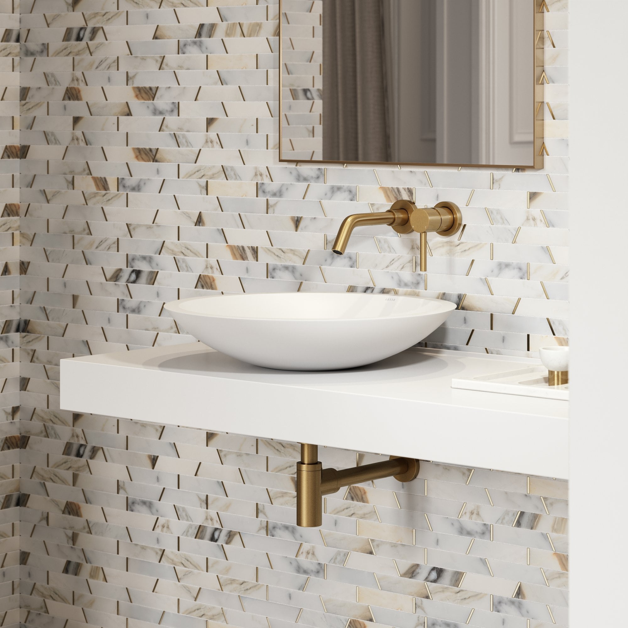 Круглый умывальник из смолы LUSSO Notion ARCH-00028696 - Вид №1