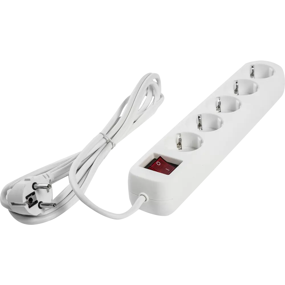 Удлинитель с заземлением Defender 5 розеток, 3 м STLM-2071832 - Вид №1