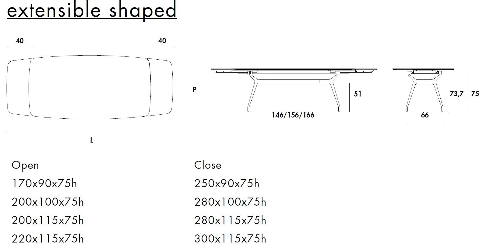 Выдвижной обеденный стол из алюминия и стекла Sovet Italia Arkos ARCH-00132049 - Вид №6