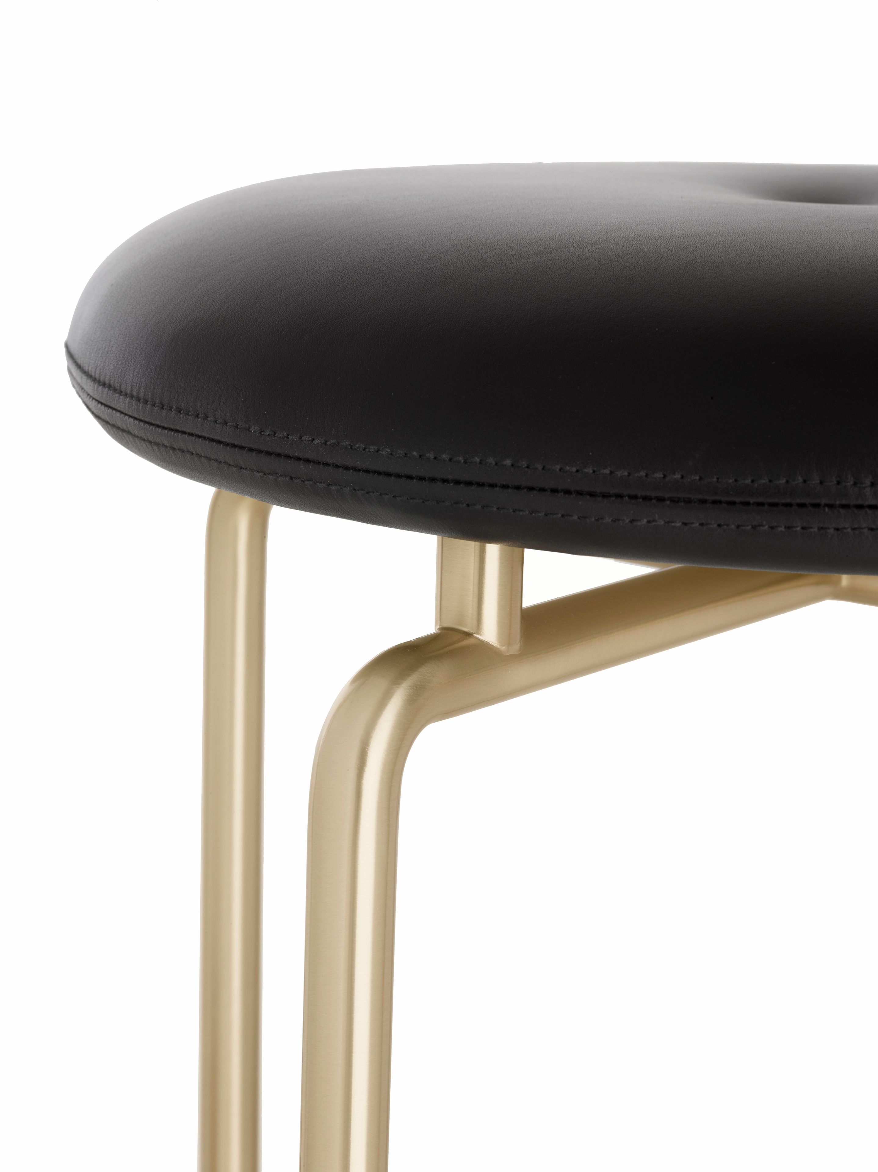 Стальной барный стул с подставкой для ног BassamFellows ARCH-00015520 - Вид №1