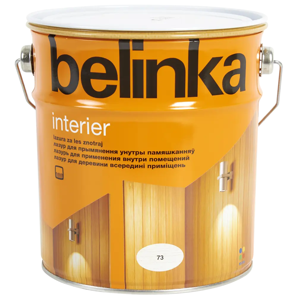 Покрытие защитно-декоративное для дерева Belinka Interier цвет белый 2.5 л STLM-2038213
