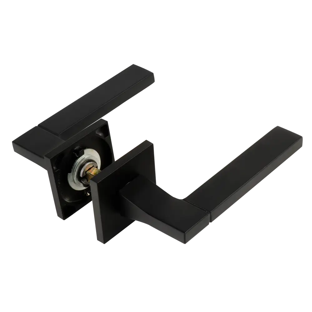 Дверные ручки Edson EDS-133H-Q2 в элегантном черном исполнении 85170387 STLM-0059389