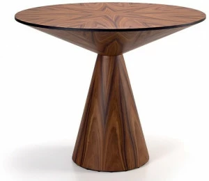 HMD INTERIORS Круглый обеденный стол из фанерованной древесины по контракту Lola
