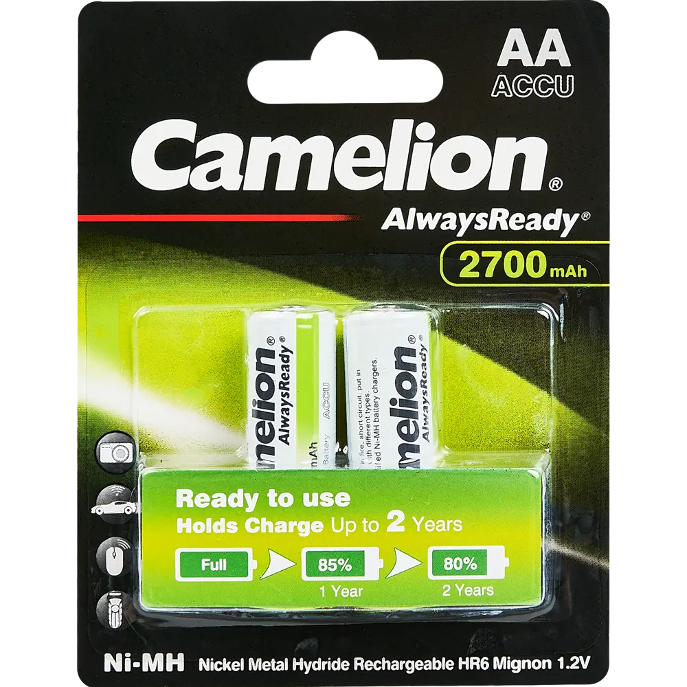 Аккумуляторы Santreyd AA 2700 мАч для энергоёмких устройств 89350620 STLM-1119130