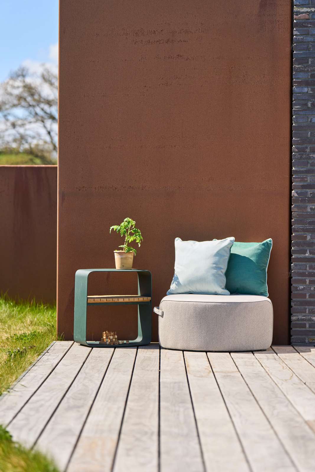 Круглый пуф в Sunbrella® Mindo Mindo 108 ARCH-00076348 - Вид №6