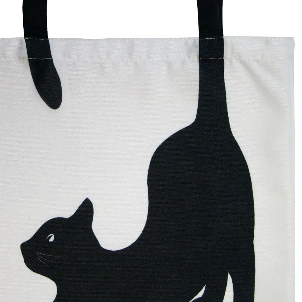 Сумка шоппер Seasons Кошка 40x45 см черно-белая STLM-2211585 - Вид №1