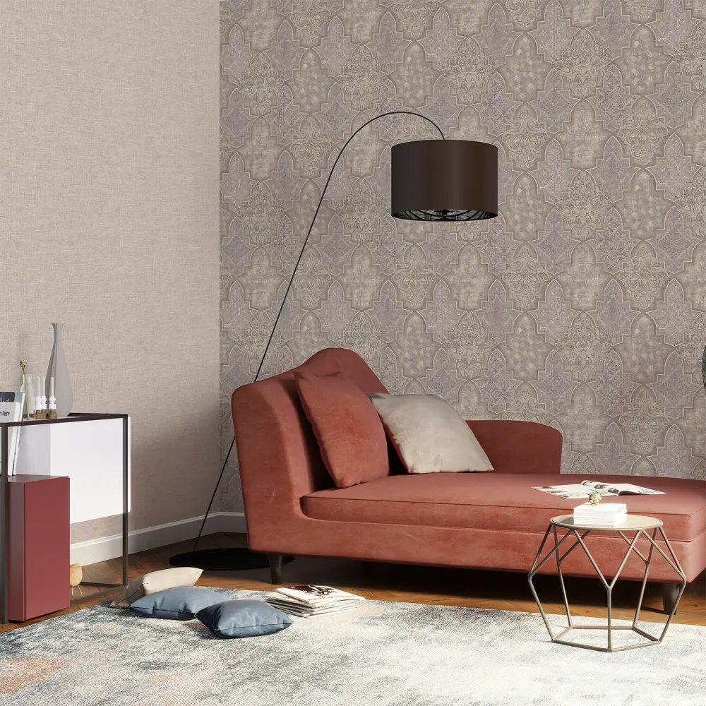 Обои флизелиновые Палитра Marrakech бежевые 1.06 м PL71543-22 STLM-2102500 - Вид №3