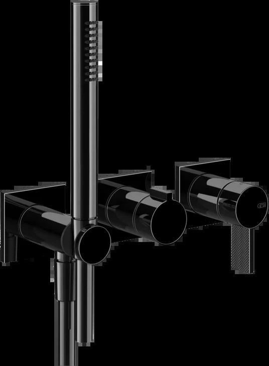 Смеситель для душа 73636 706 Gessi Inverso ЧЕРНЫЙ МЕТАЛЛ PVD